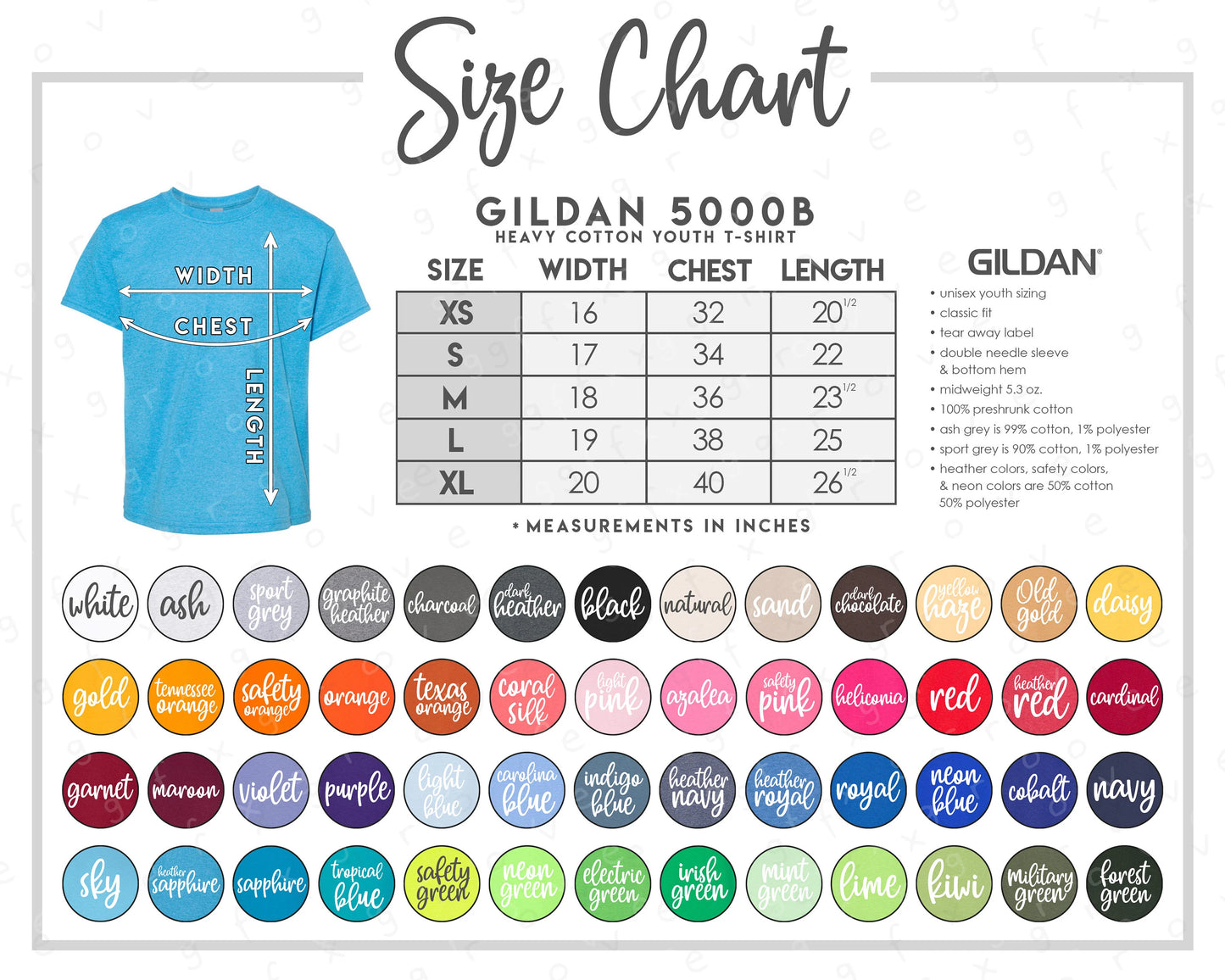 G500B Gildan 5000B T-Shirt Heavy Cotton